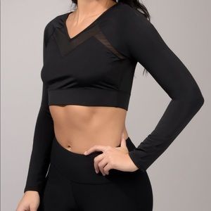 90 Degree Long Sleeve Crop Top